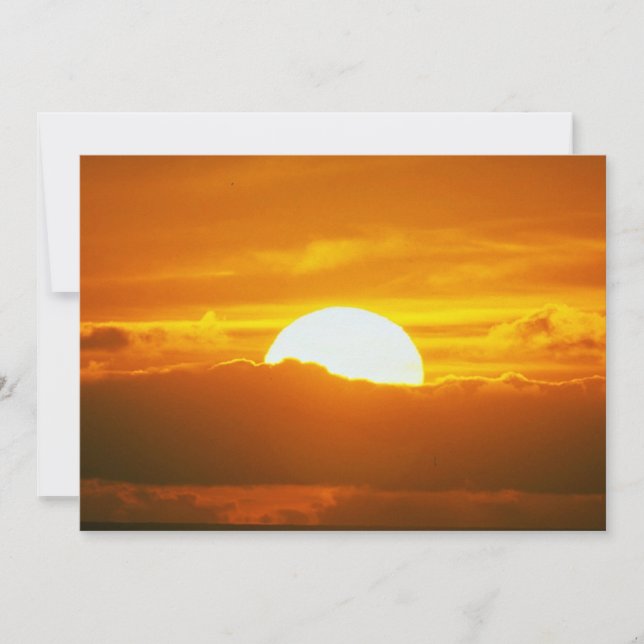 Carte Beau coucher de soleil : Moorea, col de récif exté (Devant)