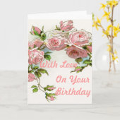 Carte Beau design Rose (Fleur jaune)