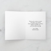 Carte Beau Dragon avec élégant Merci de la Couronne (Intérieur)