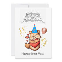 Beau Écureuil Doux Rêves – Bonne Année 2