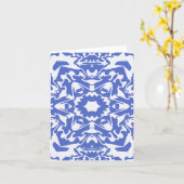 Carte Beau en Bleu.... (Fleur jaune)