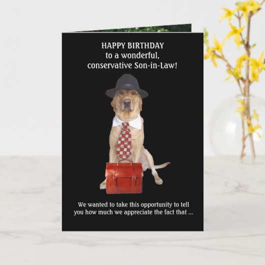 Carte Beau-fils/beau-frère (Fleur jaune)