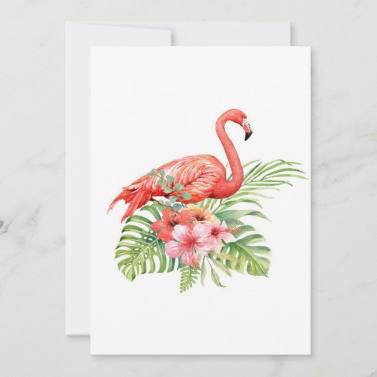 Carte Beau flamant tropical| Un cadeau magnifique (Devant)