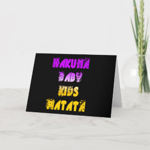 Carte Beau Hakuna Matata Art Print