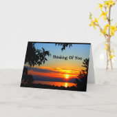 Carte Beau jour de lever de soleil au coucher du soleil (Fleur jaune)