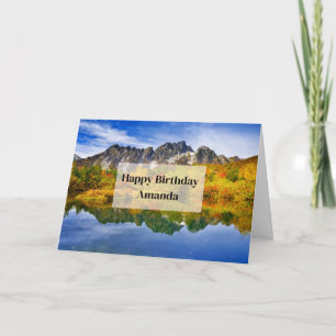 Carte Beau Lac Country Photographie Anniversaire