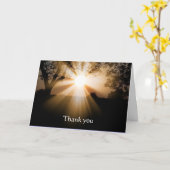 Carte Beau lever de soleil de Merci (Fleur jaune)