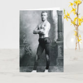 Carte Beau mâle 1898 de cirque (Fleur jaune)