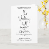 Carte Beau Mariage (Fleur jaune)