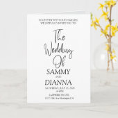 Carte Beau Mariage (Fleur jaune)
