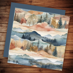 Carte Beau Merci Aquarelle Paysage