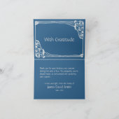 Carte Beau Merci funéraire Mountain Lake (Intérieur)