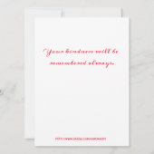 Carte Beau Merci Pastel Aquarelle Fleurs (Dos)