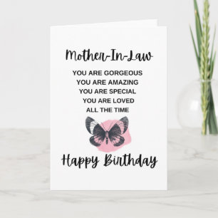 Carte Beau Message d'anniversaire pour votre belle-mère