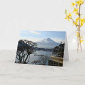 Carte Beau Mont Fuji (Fleur jaune)