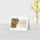 Carte Beau Noël (Fleur jaune)