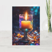 Carte Beau Noël aux bougies (Devant)