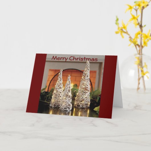 CARTE BEAU NOËL POUR UNE BELLE PERSONNE (Fleur jaune)