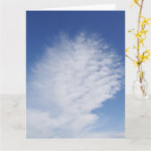 Carte Beau nuage (Fleur jaune)