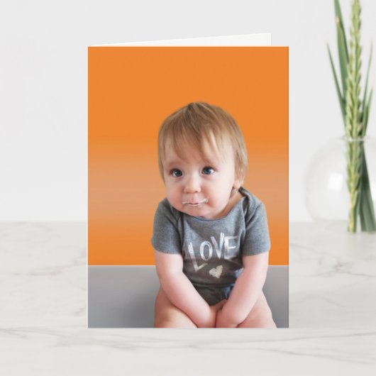 Carte Beau Obtenir Bien - Orange (Devant)