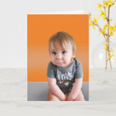 Carte Beau Obtenir Bien - Orange (Fleur jaune)