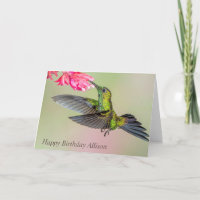 Beau oiseau de colibri à couronne verte