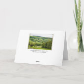 Carte Beau paysage anglais Yorkshire Dales (Dos)