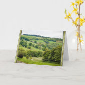 Carte Beau paysage anglais Yorkshire Dales (Fleur jaune)