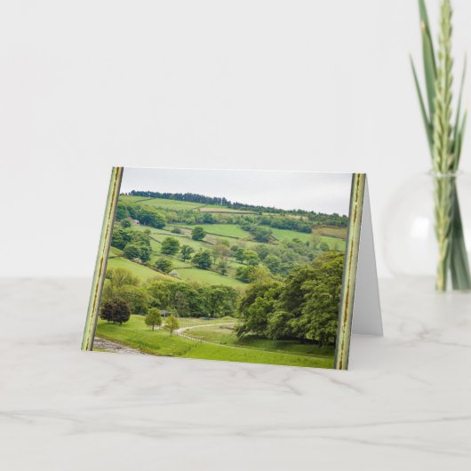 Carte Beau paysage anglais Yorkshire Dales (Devant)