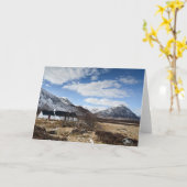 Carte Beau paysage écossais (Fleur jaune)