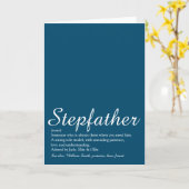 Carte Beau-père Définition de papa par alliance Script B (Fleur jaune)