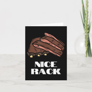 Carte Beau Rack - Drôle Ribs & Bbq