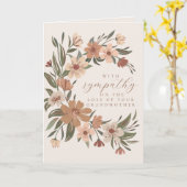 Carte Beau spray fleuri Sympathy Perte de grand-mère (Fleur jaune)