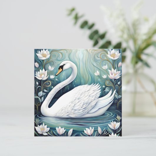 Carte Beau Swan (Debout devant)