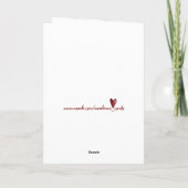 Carte Beaucoup d'amour (Dos)