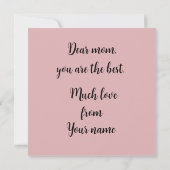 Carte Beaucoup d'amour, grand coeur (Dos)