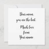 Carte Beaucoup d'amour, grand coeur (Dos)