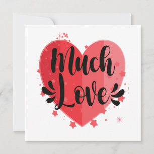 Carte Beaucoup d'amour, grand coeur