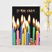 Carte beaucoup de bougies d'anniversaire (Fleur jaune)