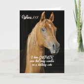 Carte Beaucoup de bougies sur la colline Drôle Cheval (Devant)