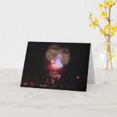 Carte Beaucoup de feux d'artifice (Fleur jaune)