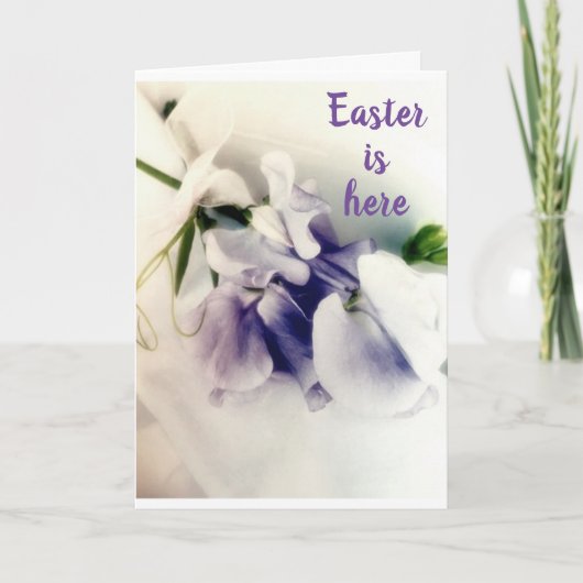 CARTE ***BEAUCOUP DE FLEURS DE PÂQUES*** POUR "PÂQUES" " (Devant)