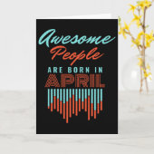 CARTE BEAUCOUP DE GENS SONT NÉS - AVRIL ANNIVERSAIRE (Fleur jaune)