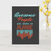 CARTE BEAUCOUP DE GENS SONT NÉS - JUIN ANNIVERSAIRE (Fleur jaune)