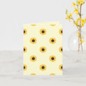 Carte Beaucoup de tournesols (Fleur jaune)