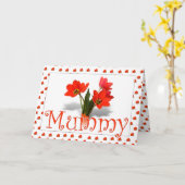 Carte Beaucoup de tulipes pour maman à la Messe dimanche (Fleur jaune)