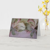 Carte Beaucoup de voeux (Fleur jaune)