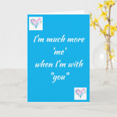 CARTE BEAUCOUP PLUS "ME" QUAND JE SUIS AVEC "VOUS" (Fleur jaune)