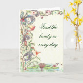 Carte Beauté (Fleur jaune)