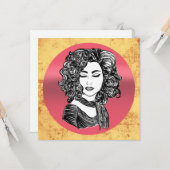 Carte Beauté cheveux bouclés (Devant/Arrière en situation)